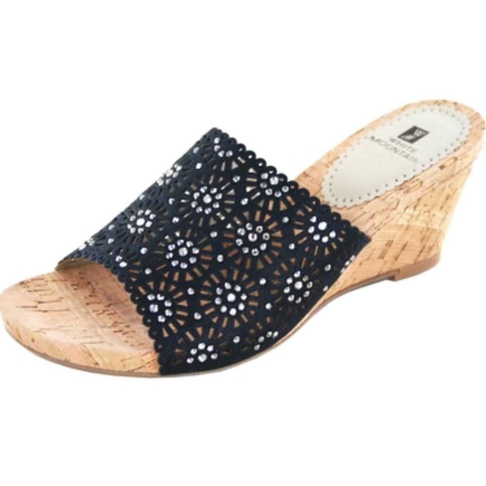 NIB White Mountain Adira Black/Metallic